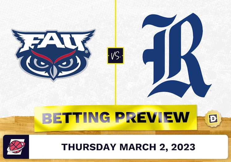 Florida Atlantic vs. Rice CBB Prediction and Odds - Mar 2, 2023