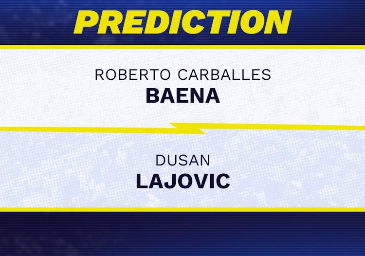 Roberto Carballes Baena vs Dusan Lajovic Tennis Prediction.