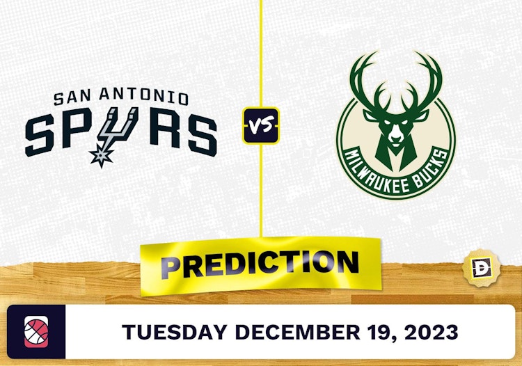 San Antonio Spurs vs. Milwaukee Bucks Prediction, Odds, NBA Picks  [12/19/2023]