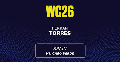 Will Ferran Torres score a goal in today's World Cup game? Torres' projected stats vs. Cabo Verde