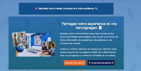 Troisième démonstration du projet web pour une copywriter.