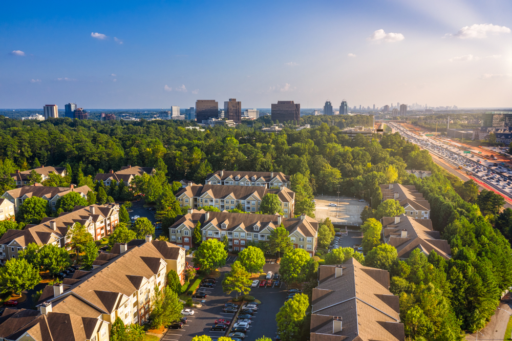 Condos in Atlanta suburbs just next to Highway GA 400