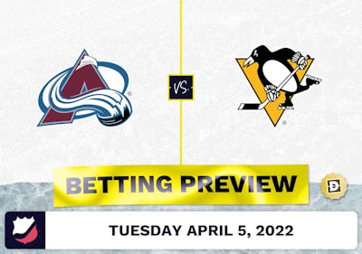 Avalanche vs. Penguins Prediction and Odds - Apr 5, 2022