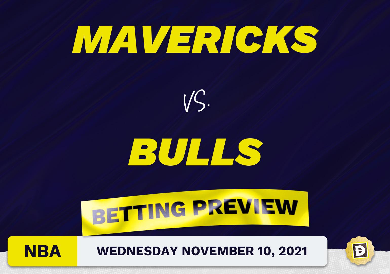 Mavericks vs. Bulls Predictions and Odds - Nov 10, 2021