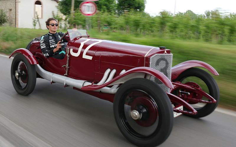 George Honoured To Drive Historic Mercedes and Collect Bandini Award