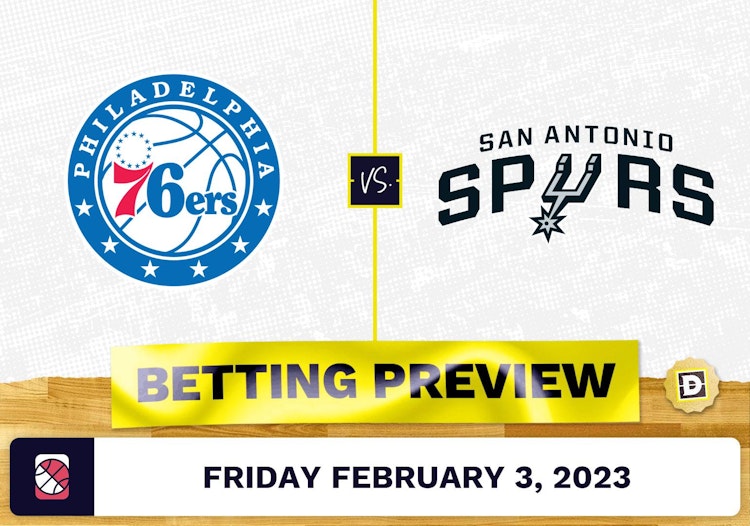 76ers vs. Spurs Prediction and Odds - Feb 3, 2023