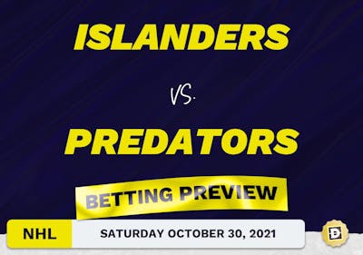 Islanders vs. Predators Predictions and Odds - Oct 30, 2021