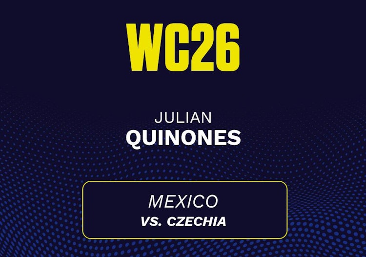 Julian Quinones projected stats for Thursday, June 25, 2026.