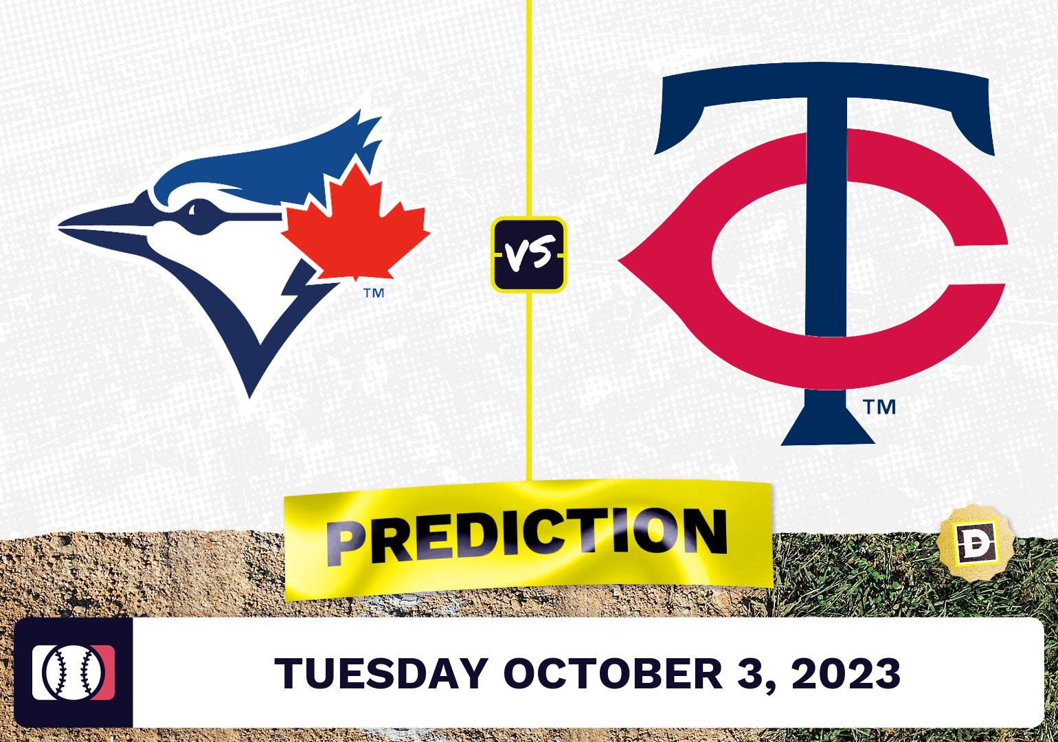 Blue Jays vs. Twins Prediction for MLB Tuesday [10/3/2023]