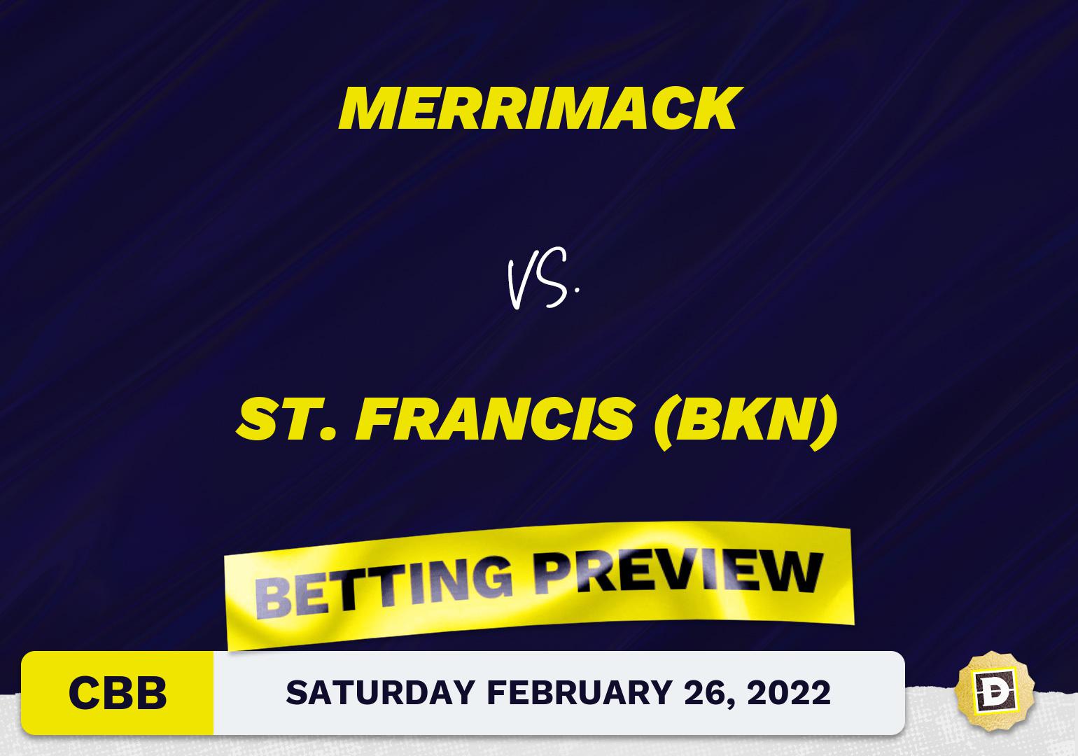 Merrimack vs. St. Francis (BKN) CBB Predictions and Odds - Feb 26, 2022