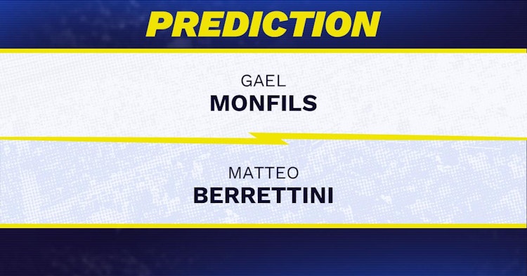 Gael Monfils vs Matteo Berrettini Tennis Prediction.