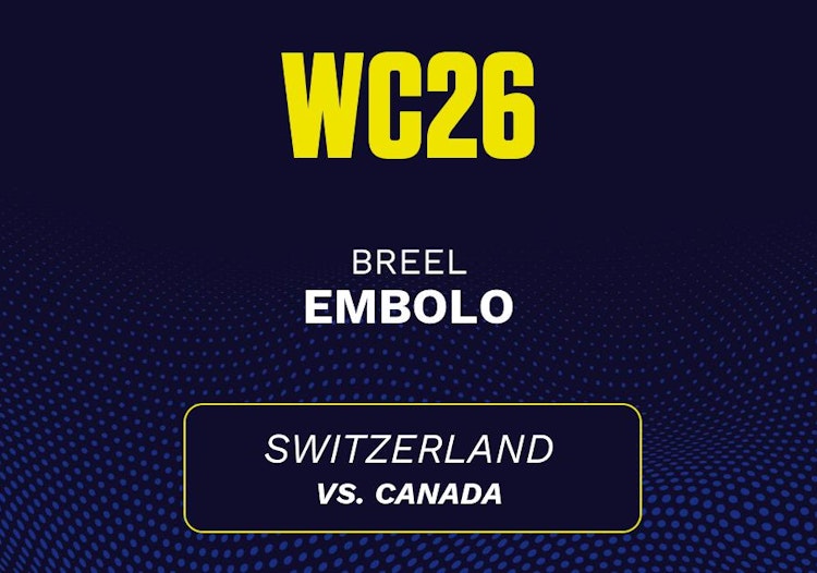 Breel Embolo projected stats for Thursday, June 25, 2026.
