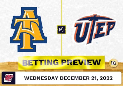 North Carolina A&T vs. UTEP CBB Prediction and Odds - Dec 21, 2022