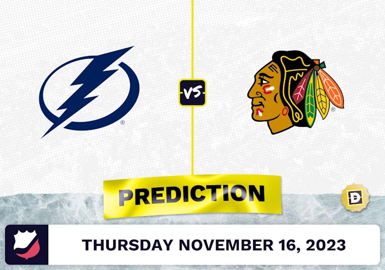 Lightning vs. Blackhawks Prediction and Odds - November 16, 2023