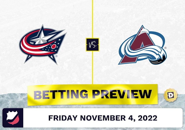 Blue Jackets vs. Avalanche Prediction and Odds - Nov 4, 2022