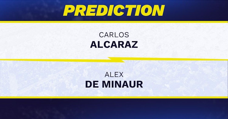 Carlos Alcaraz vs Alex de Minaur Tennis Prediction.