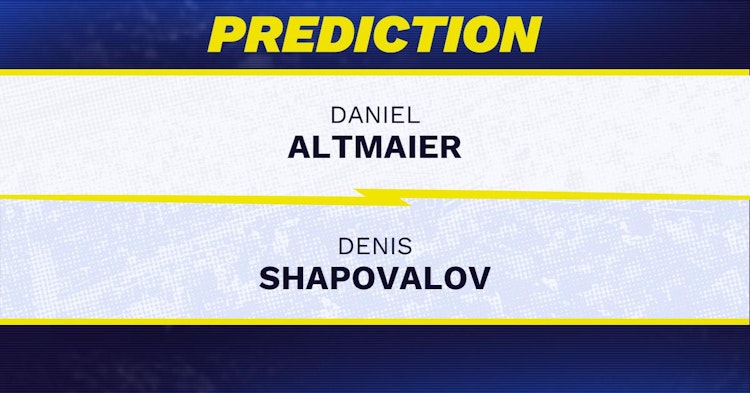 Daniel Altmaier vs Denis Shapovalov Tennis Prediction.