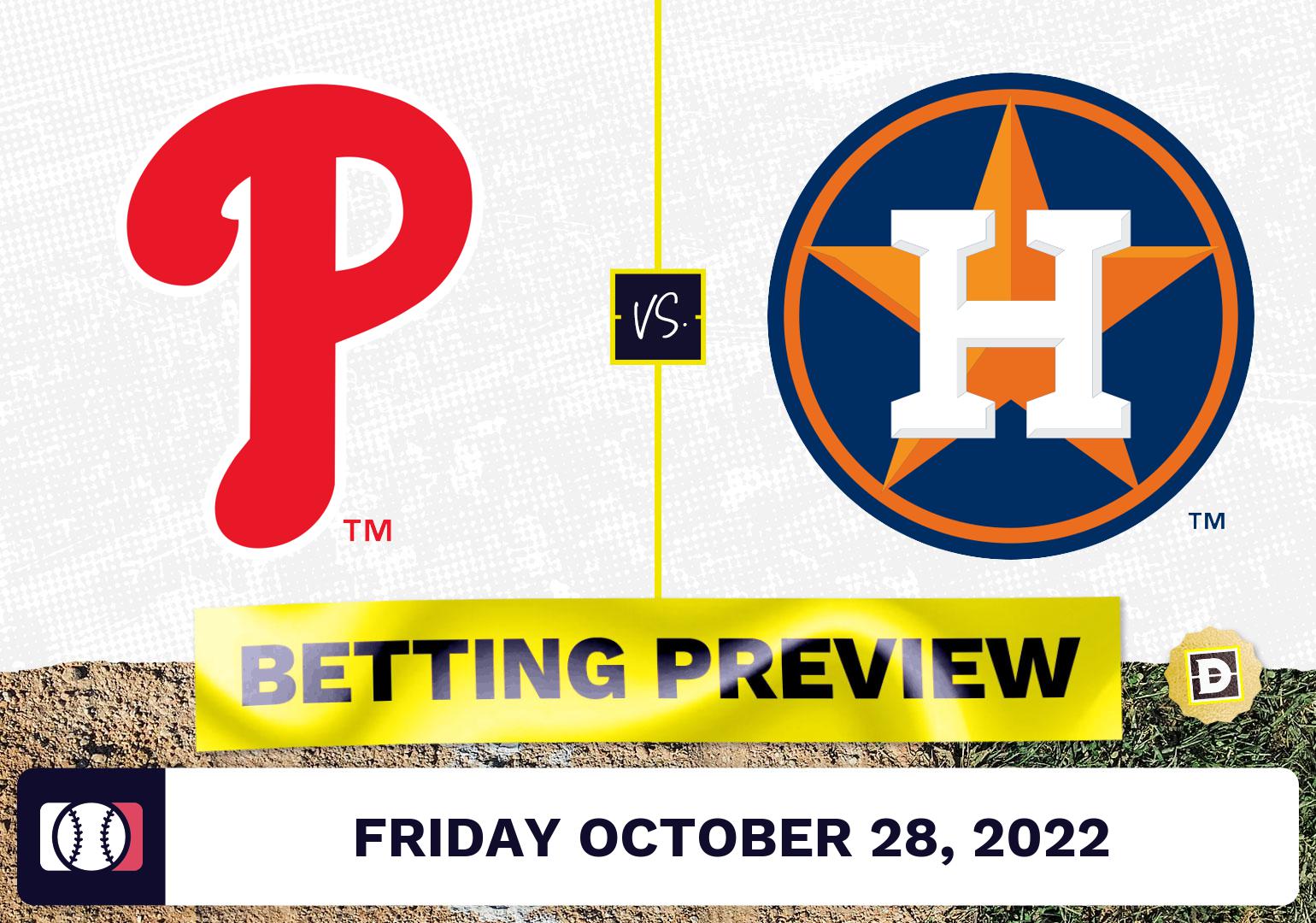 Phillies vs. Astros Game 1 Prediction - Oct 28, 2022