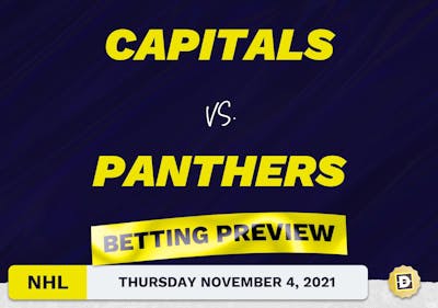 Capitals vs. Panthers Predictions and Odds - Nov 4, 2021
