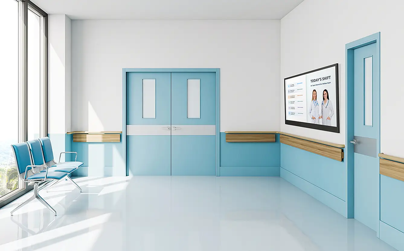 Hospital Hallway Digital Signage