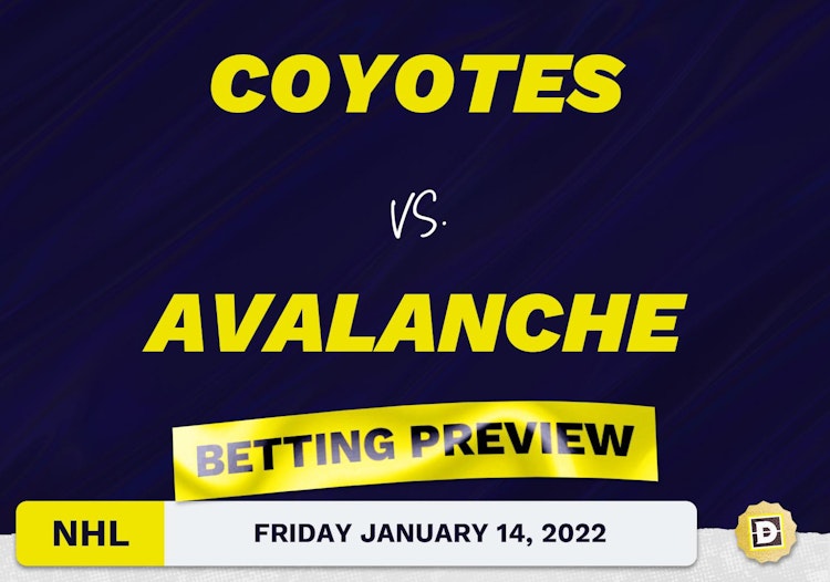 Coyotes vs. Avalanche Predictions and Odds - Jan 14, 2022