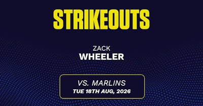 Zack Wheeler projections August 18: Strikeouts, outs, and earned runs vs. Marlins [2026]