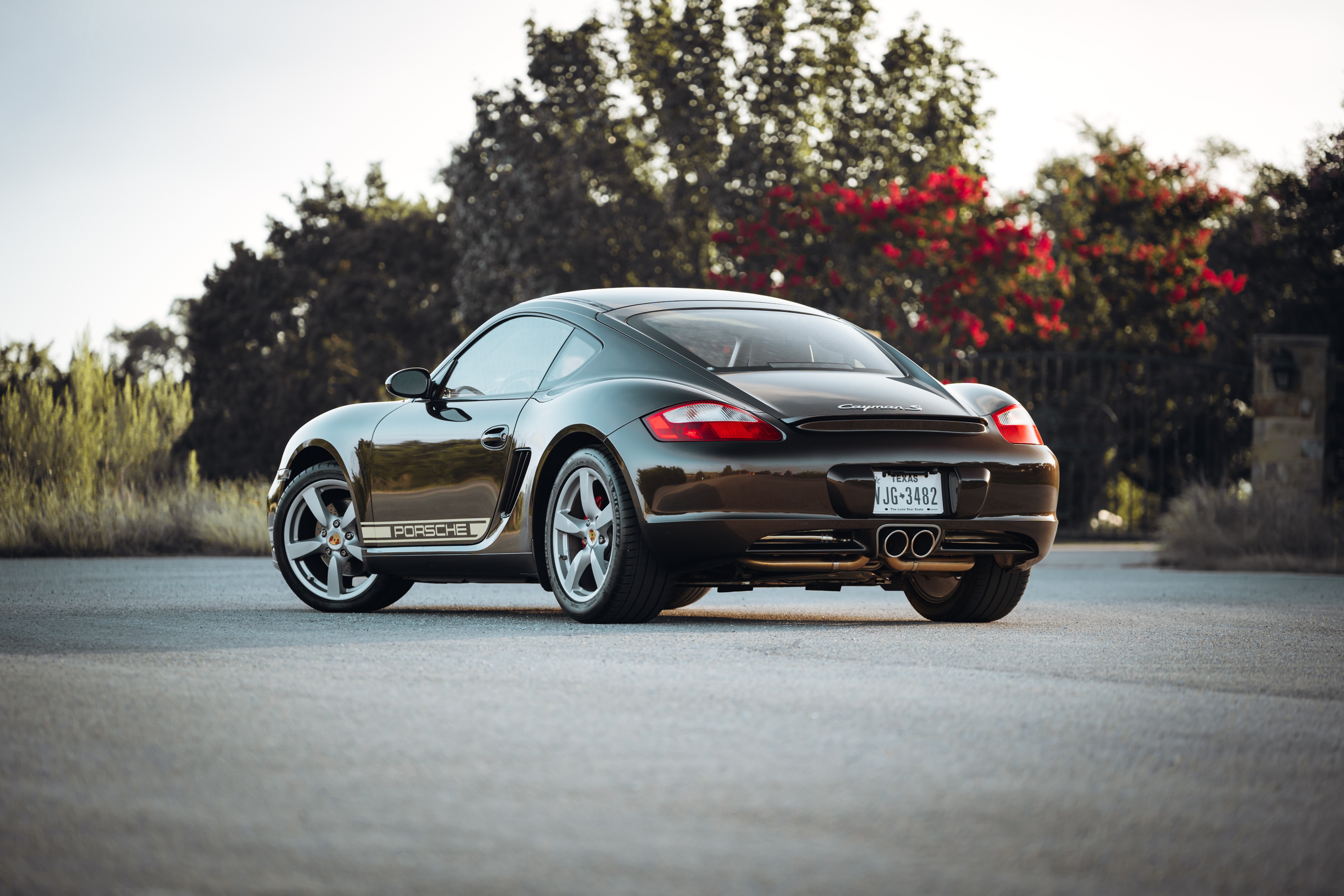 2008 Porsche Cayman S in Macadamia Metallic on Brown.