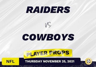 Raiders vs. Cowboys Projected Player Stats - Nov 25, 2021