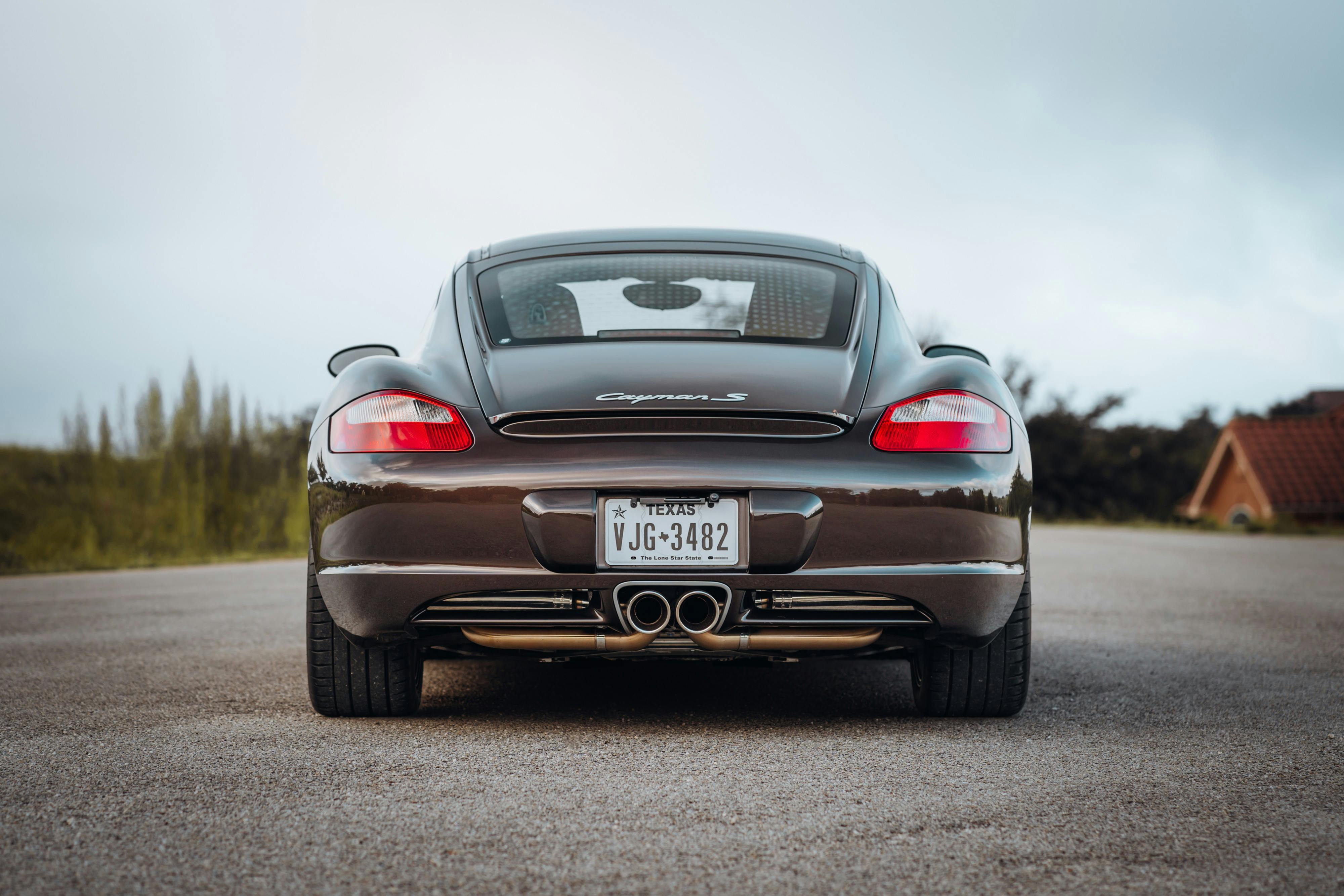 2008 Porsche Cayman S in Macadamia Metallic on Brown.