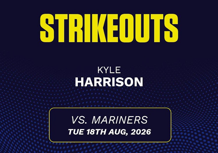 Kyle Harrison projected stats for Tuesday, August 18, 2026.