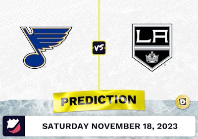 Blues vs. Kings Prediction and Odds - November 18, 2023