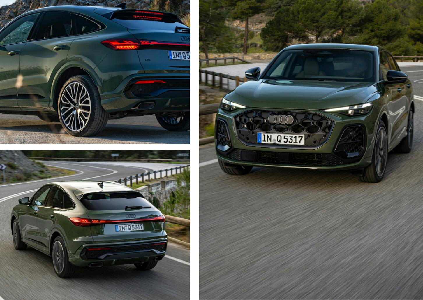 Das Exterieur des Audi Q5 Sportback