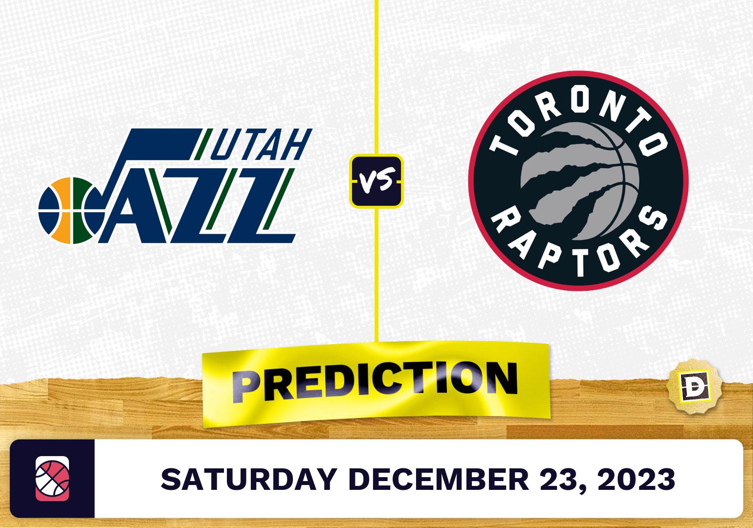 Utah Jazz vs. Toronto Raptors Prediction, Odds, NBA Picks  [12/23/2023]