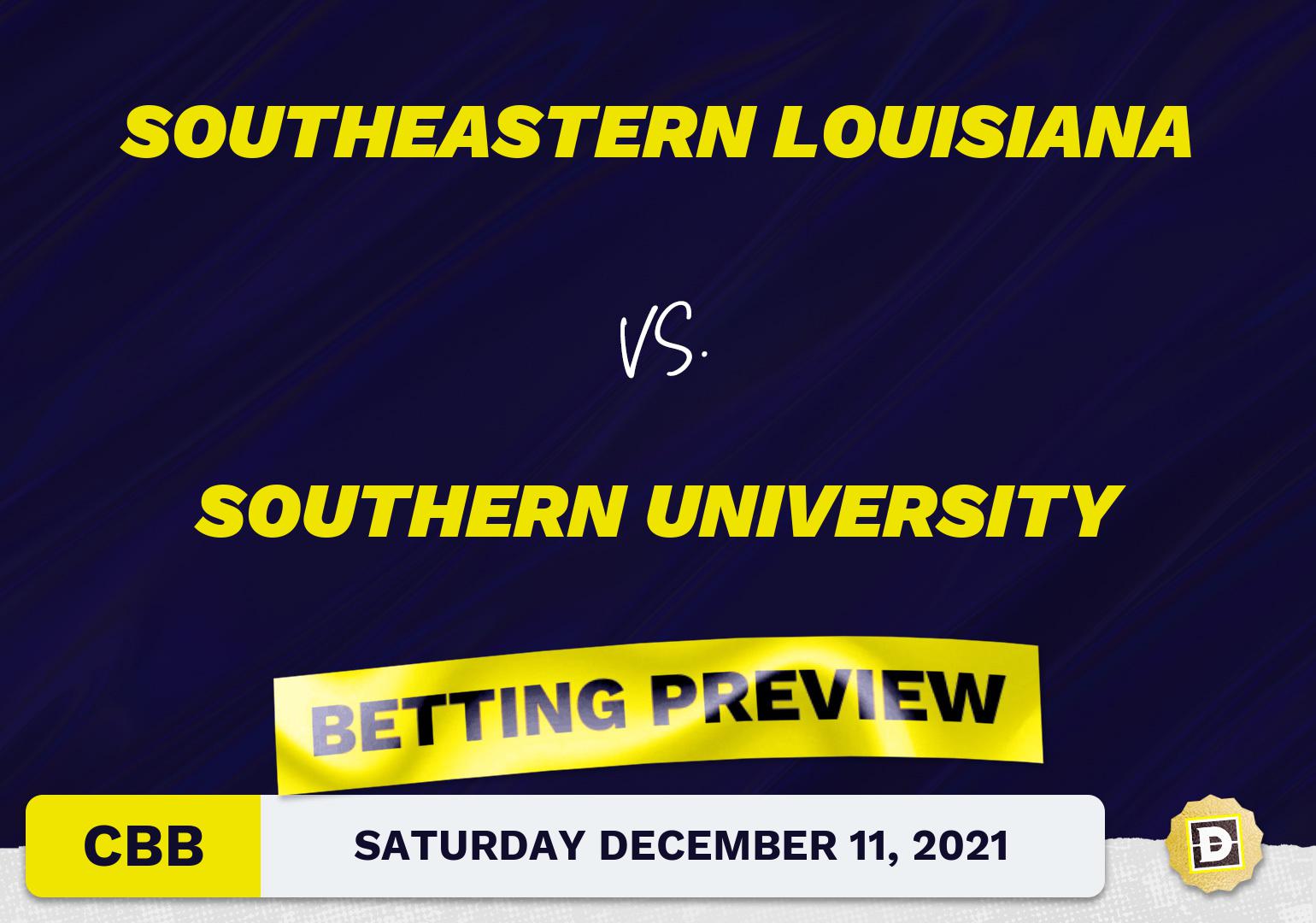 Southeastern Louisiana vs. Southern University CBB Predictions and Odds - Dec 11, 2021