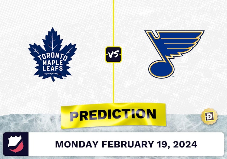 Toronto Maple Leafs vs. St. Louis Blues Prediction, Odds, NHL Picks [2/19/2024]