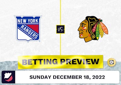Rangers vs. Blackhawks Prediction and Odds - Dec 18, 2022