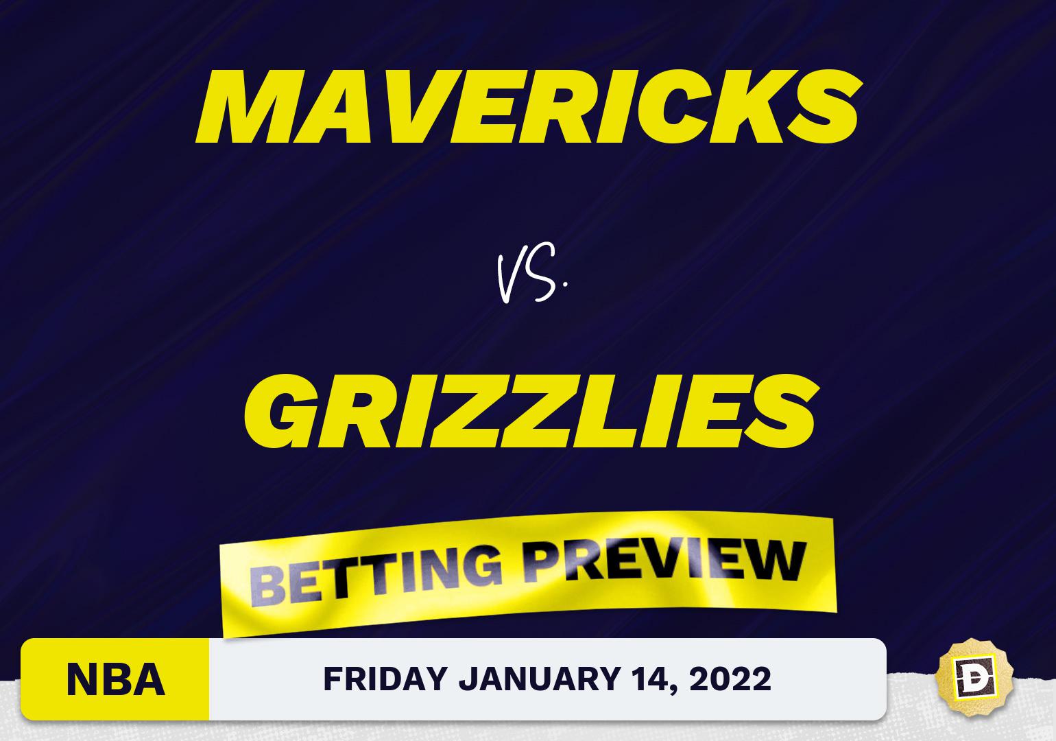 Mavericks vs. Grizzlies Predictions and Odds - Jan 14, 2022