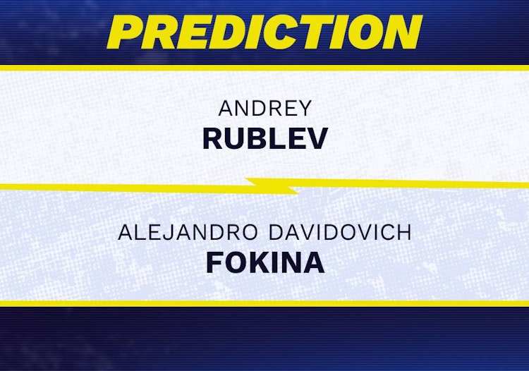 Andrey Rublev vs Alejandro Davidovich Fokina Tennis Prediction.