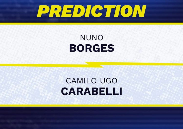 Nuno Borges takes on Camilo Ugo Carabelli in ATP Chengdu action.