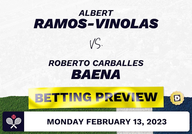 Albert Ramos-Vinolas vs. Roberto Carballes Baena Predictions - Feb 14, 2023