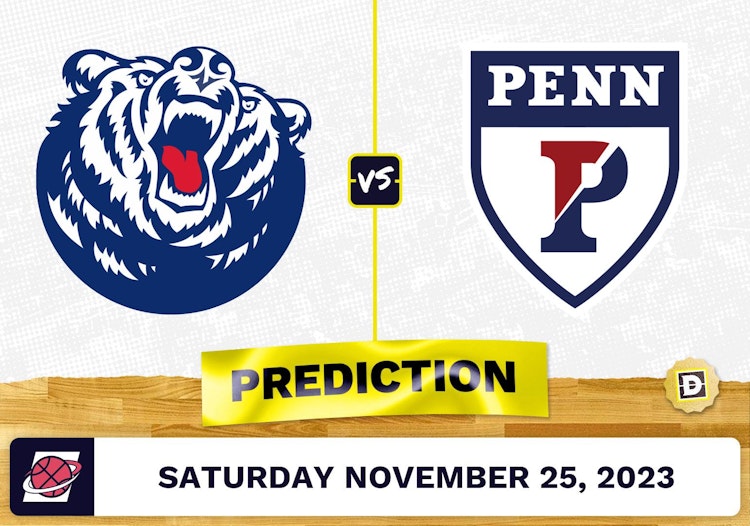 Belmont vs. Pennsylvania Basketball Prediction - November 25, 2023