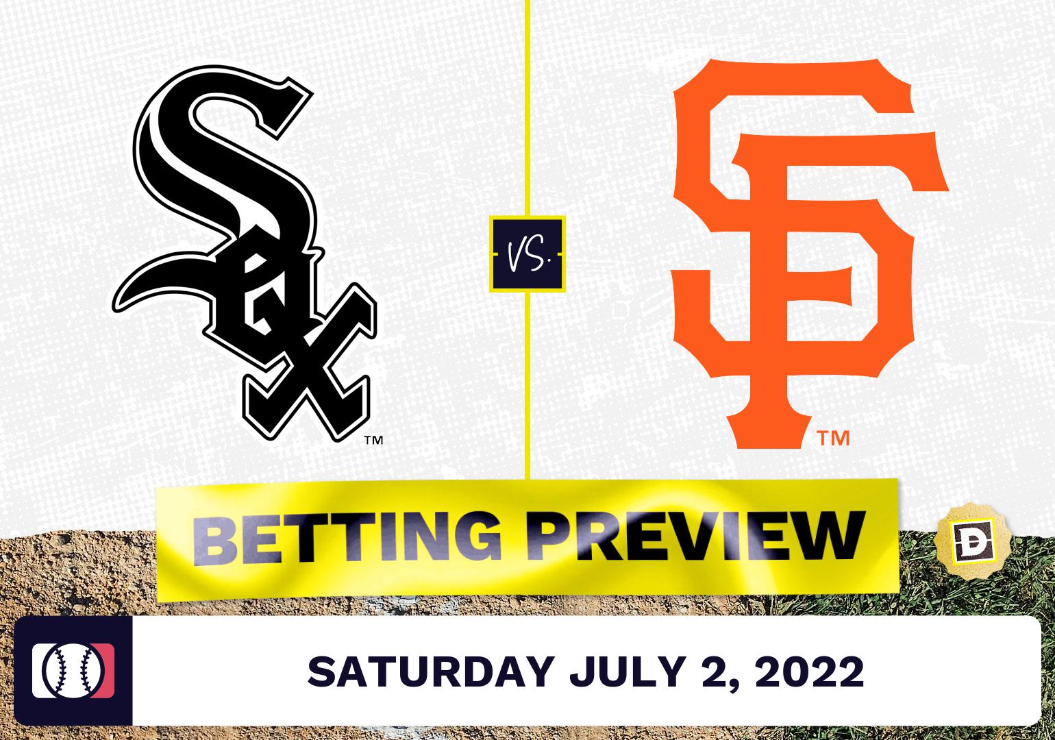 White Sox vs. Giants Prediction and Odds - Jul 2, 2022