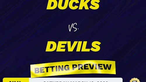 Ducks vs. Devils Predictions and Odds - Mar 12, 2022