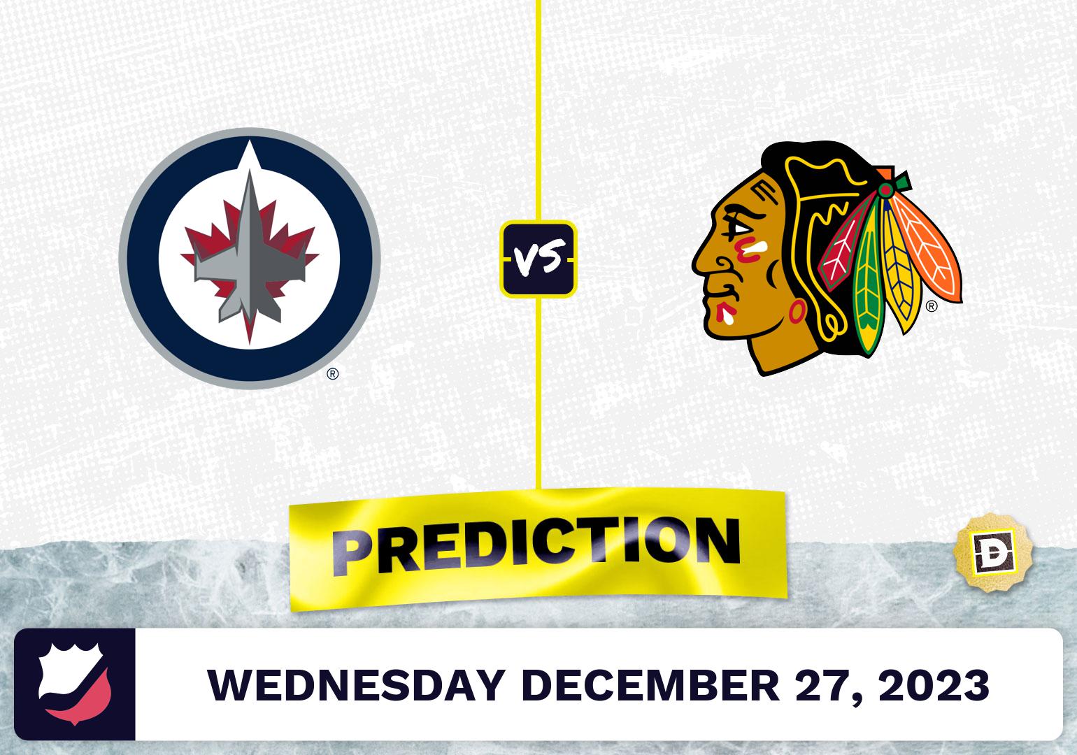 Winnipeg Jets vs. Chicago Blackhawks Prediction, Odds, NHL Picks  [12/27/2023]