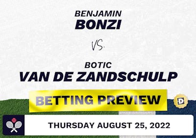 Benjamin Bonzi vs. Botic Van de Zandschulp Predictions - Aug 25, 2022
