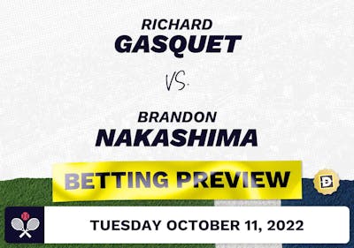 Richard Gasquet vs. Brandon Nakashima Predictions - Oct 11, 2022