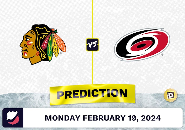Chicago Blackhawks vs. Carolina Hurricanes Prediction, Odds, NHL Picks [2/19/2024]