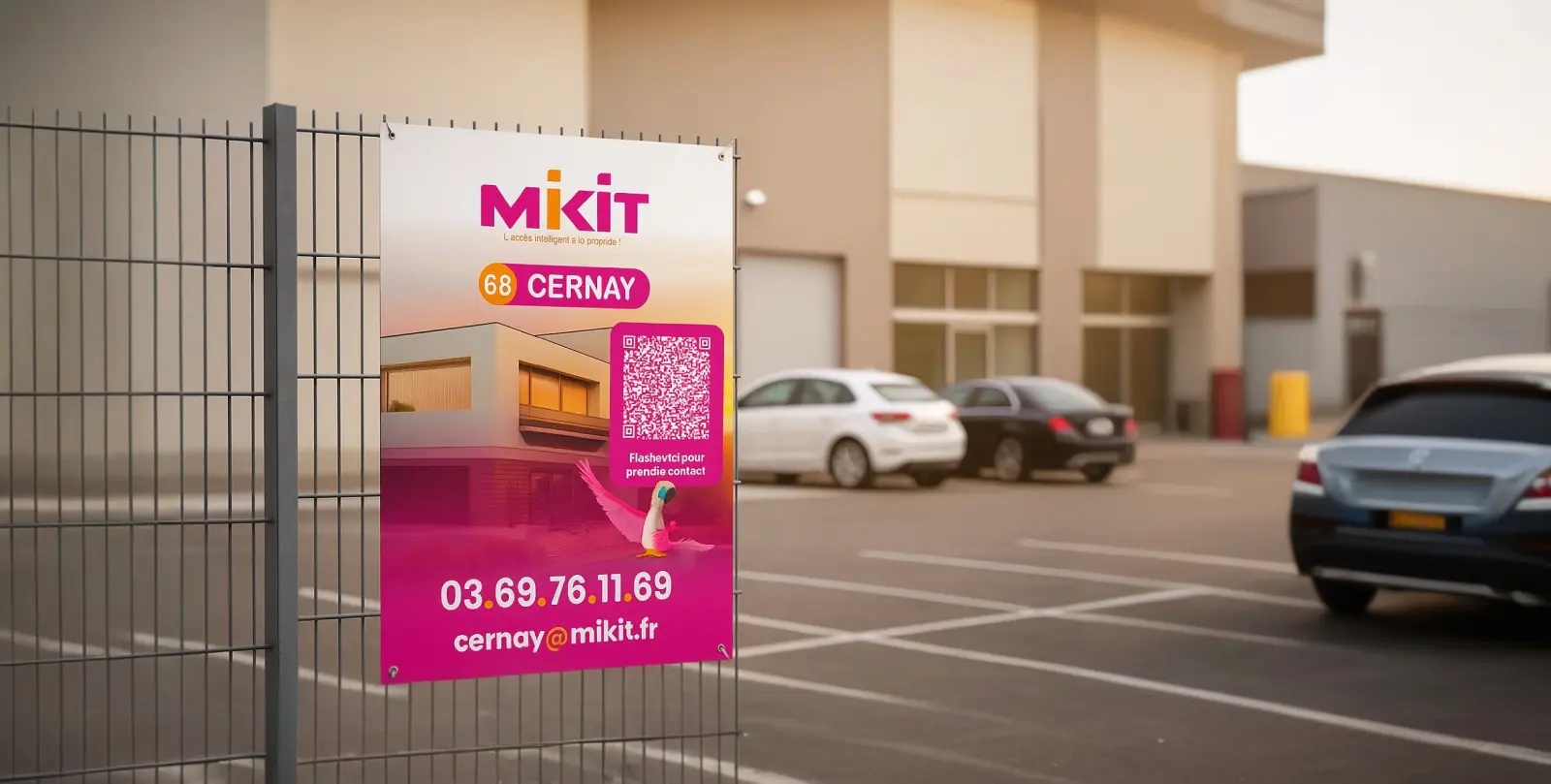 Impression de panneaux immobiliers Akilux® pour Mikit Cernay