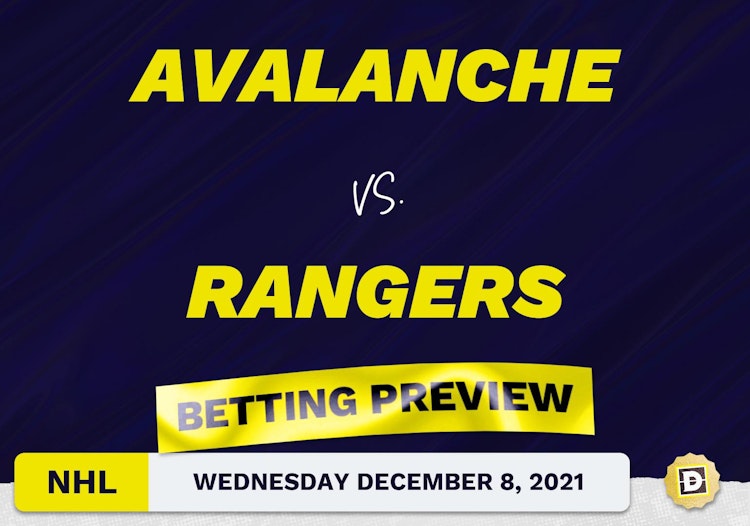 Avalanche vs. Rangers Predictions and Odds - Dec 8, 2021