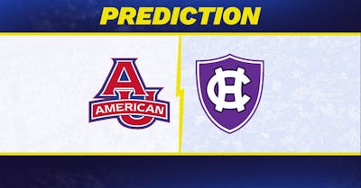 American University vs. Holy Cross prediction: American University favored to win men's college basketball matchup [1/24/2026]